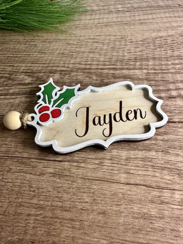 Custom Traditional Christmas tag