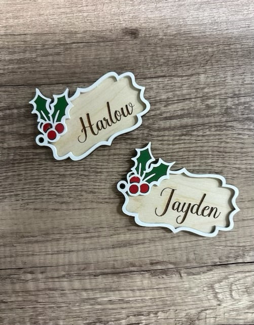 Custom Traditional Christmas tag