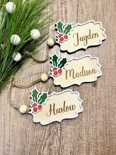 Custom Traditional Christmas tag