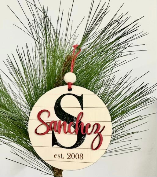 Custom Established Ornament