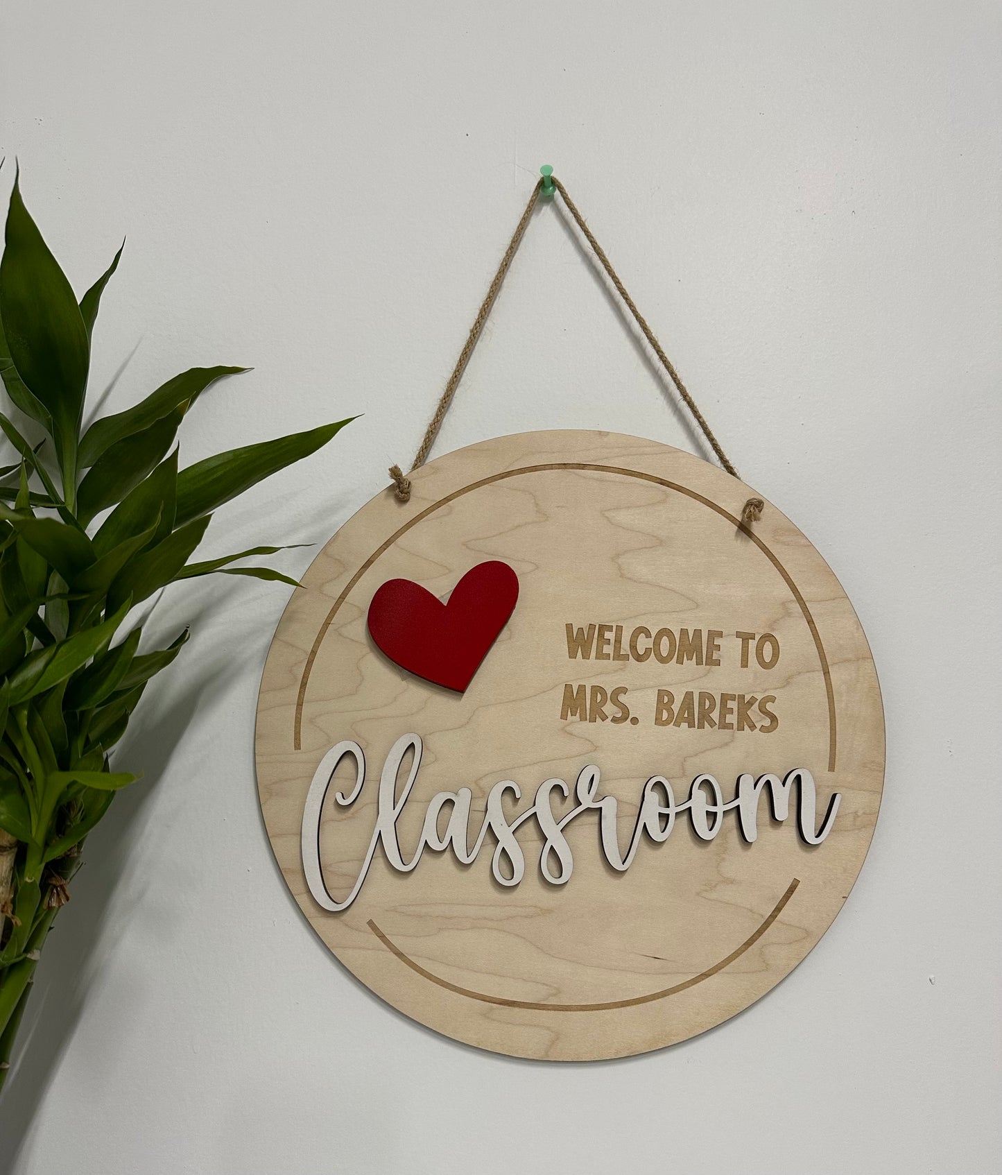 Personalized Classroom door sign