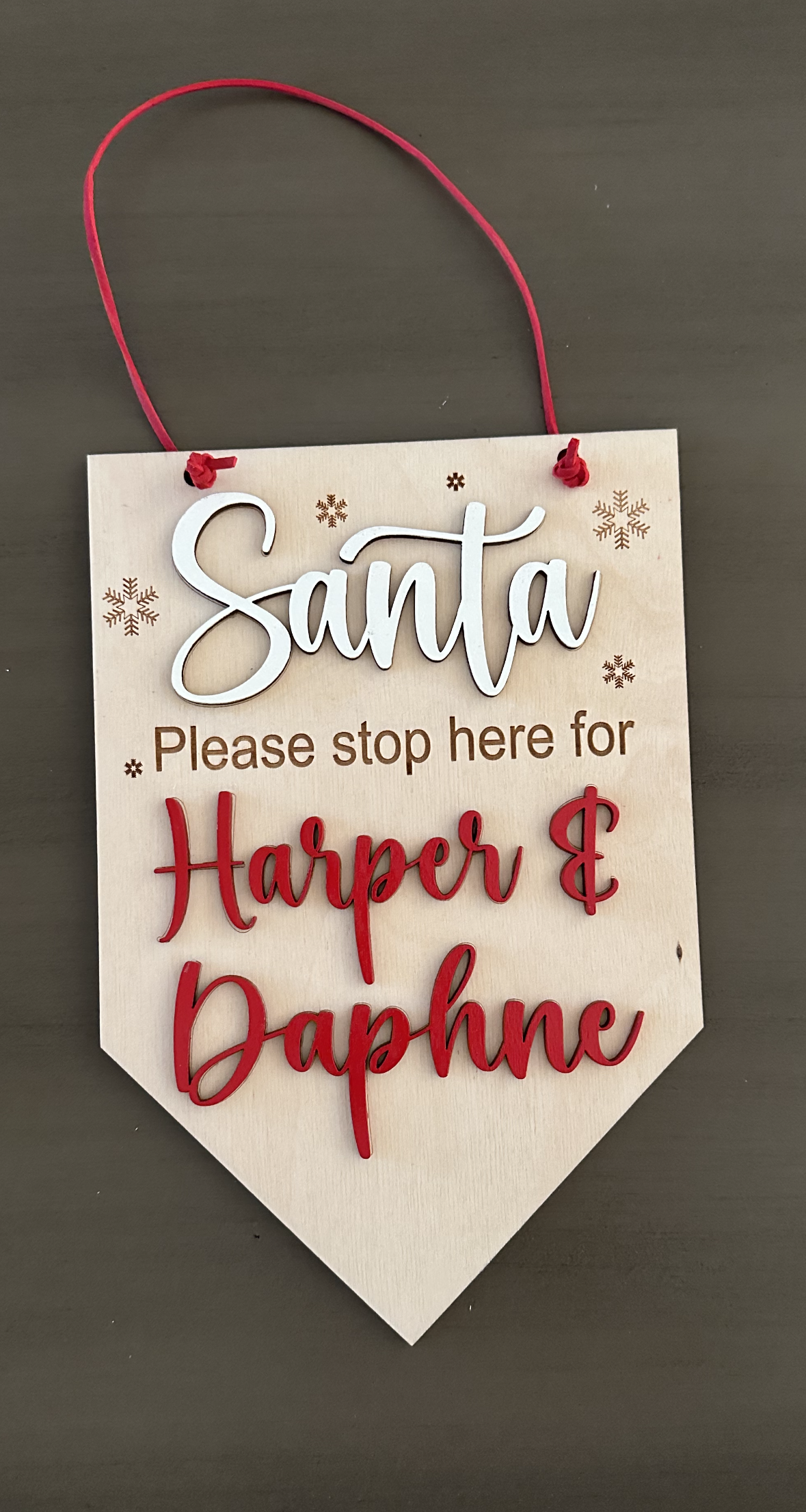 Santa Stop here - Personalized