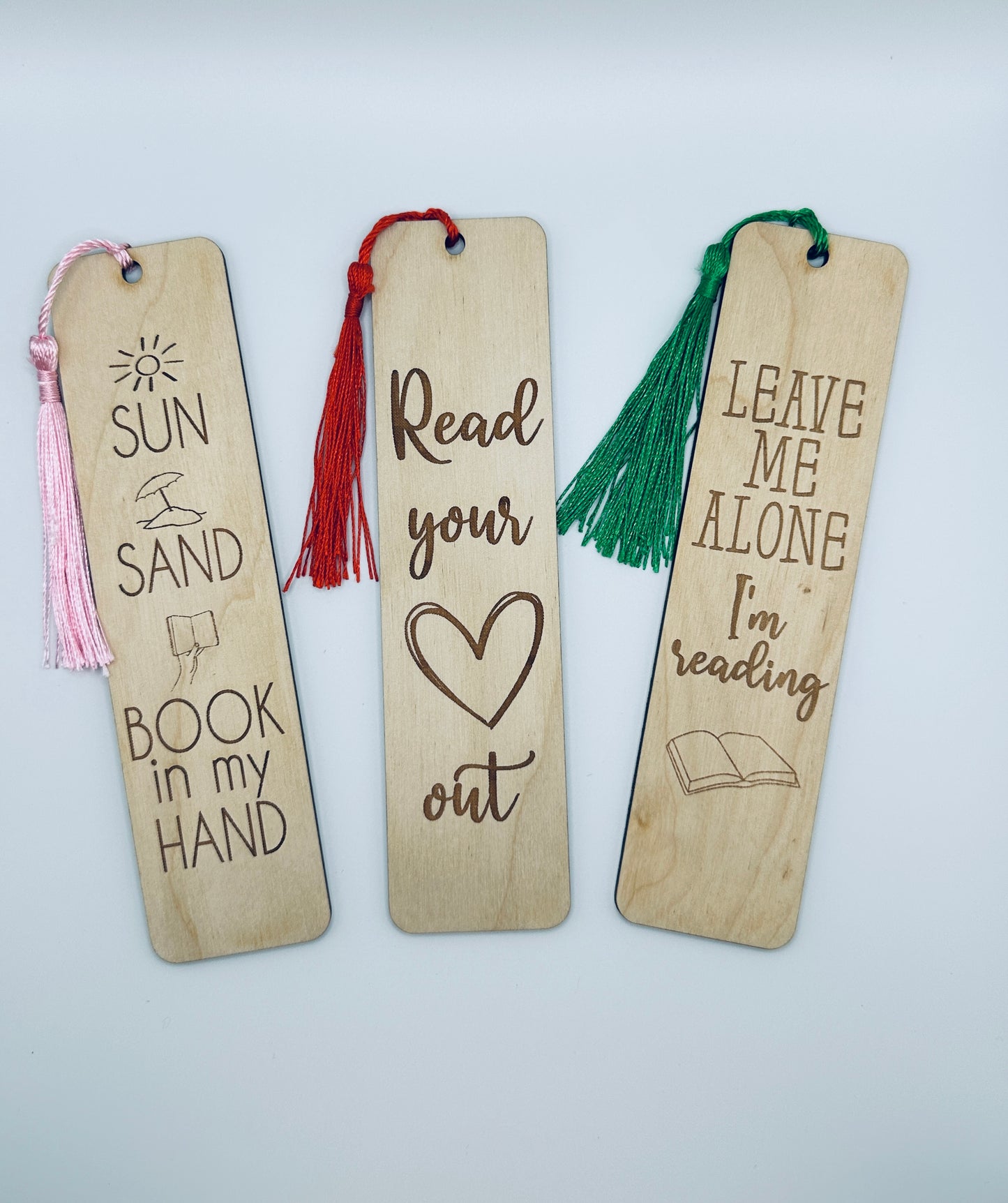 Leaves Wood Bookmark